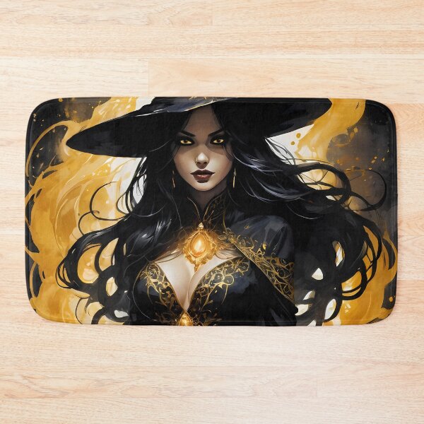 Item preview, Beautiful Halloween Witch with Glowing Eyes designed and sold by ByteyCreatives.