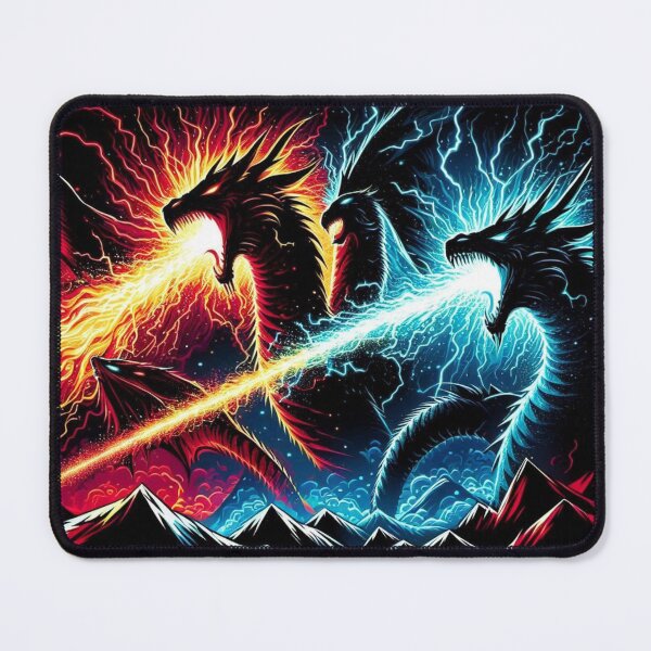 Item preview, Dragon Duel: Fire vs. Lightning designed and sold by TeslaSt0re.
