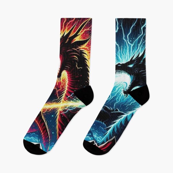 Item preview, Dragon Duel: Fire vs. Lightning designed and sold by TeslaSt0re.