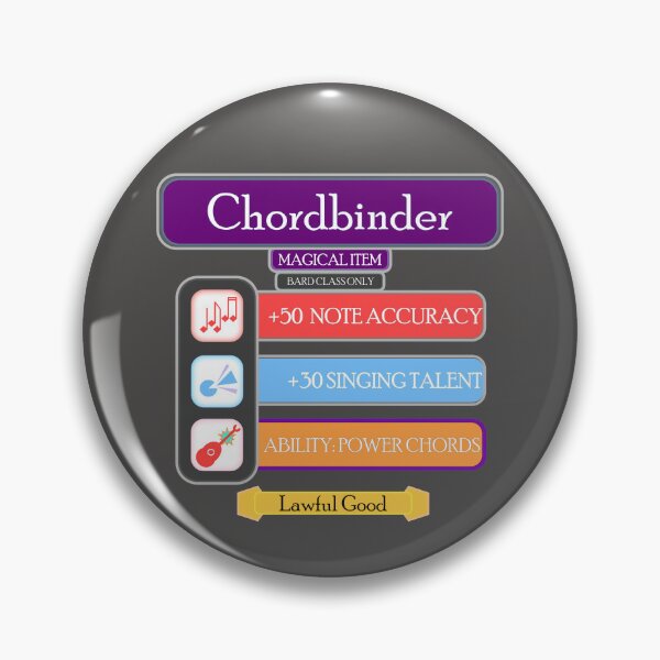 Item preview, Chordbinder RPG gaming attributes  designed and sold by Teasandseas.