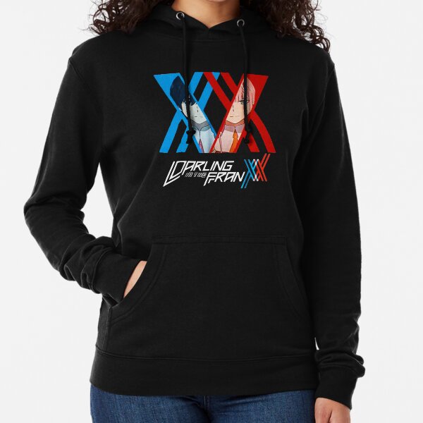 Cariño en el Franxx Zero Two x Hiro Sudadera ligera con capucha