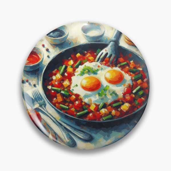 Item preview, Shakshuka Impressionism Art Style designed and sold by artofuniverse.