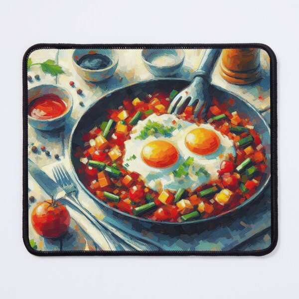 Item preview, Shakshuka Impressionism Art Style designed and sold by artofuniverse.