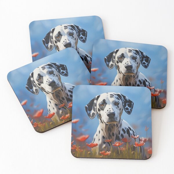 Item preview, Dalmatian in a Field of flowers designed and sold by PetsArt.