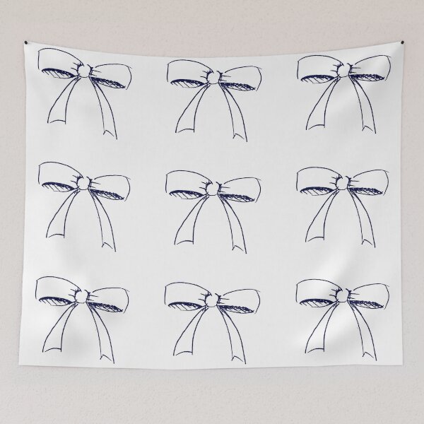Item preview, Puffy Bow Navy Blue designed and sold by MagentaTwilight.
