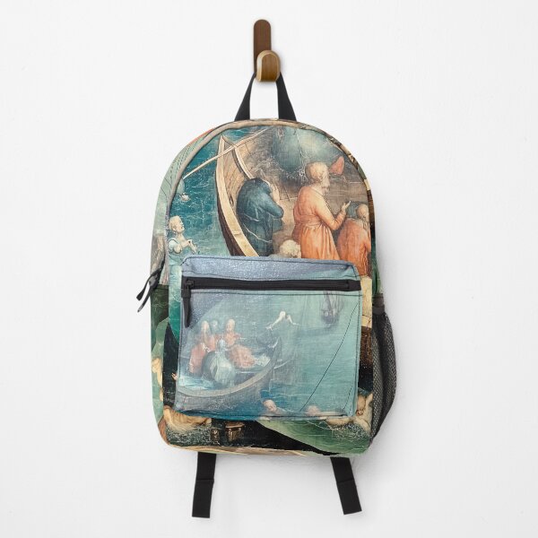 Item preview, Bosch-Inspired Allegorical Ship on a Surreal Journey designed and sold by landletsy.