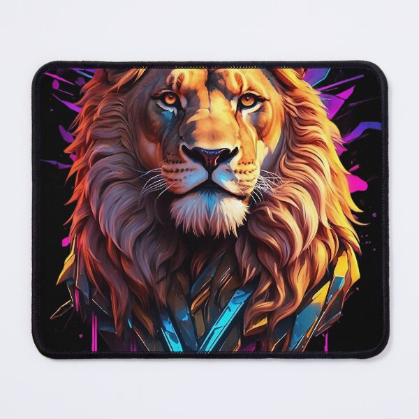 Item preview, Majestic Roar: Neon Lion designed and sold by firecard.