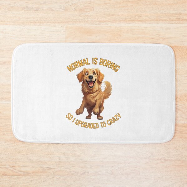 Item preview, golden retriever, normal is boring so I upgraded to crazy designed and sold by planetgolden.