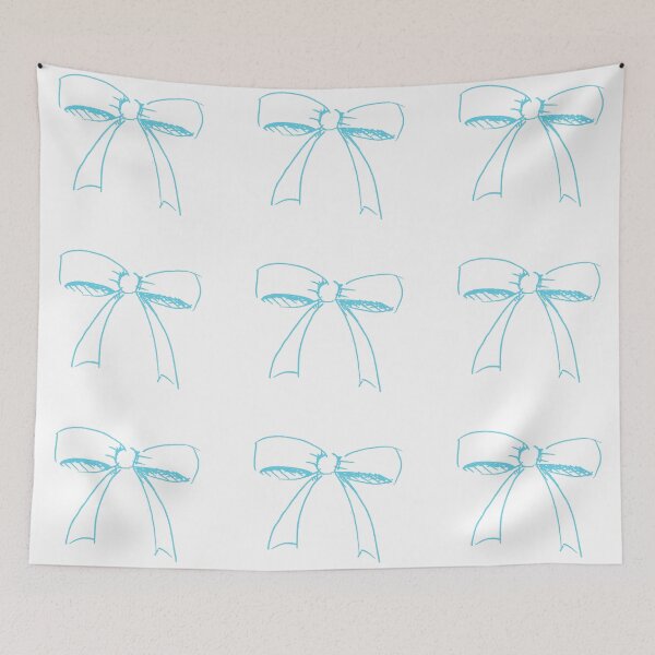 Item preview, Puffy Bow Aquamarine designed and sold by MagentaTwilight.