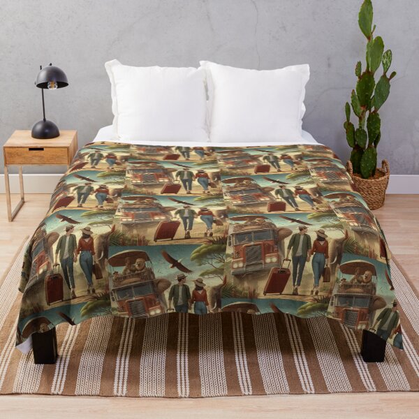 Item preview, Safari Adventure Couple Exploring Wildlife Encounter designed and sold by choder61.