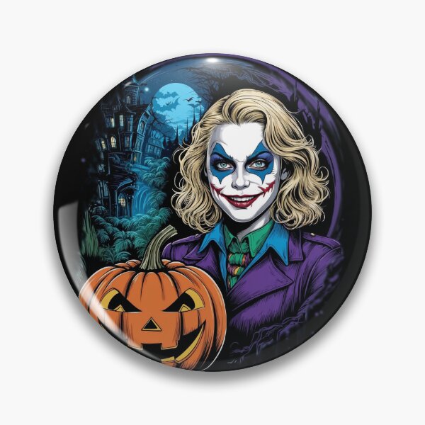Item preview, Cute blond women Halloween pumpkins Smile designed and sold by ArtisticPen-art.