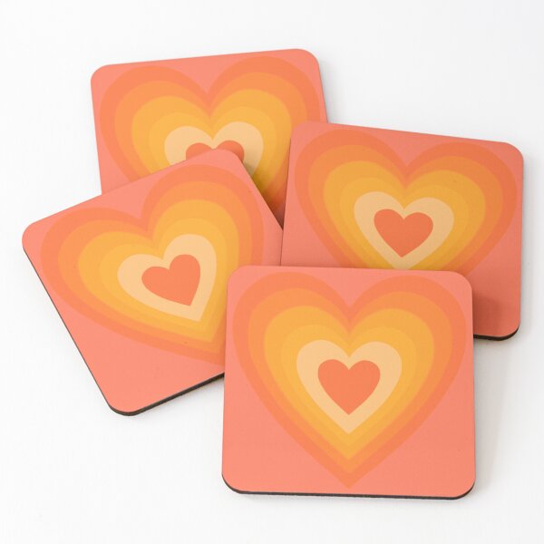 Item preview, Orange Heart designed and sold by cutiethingsshop.