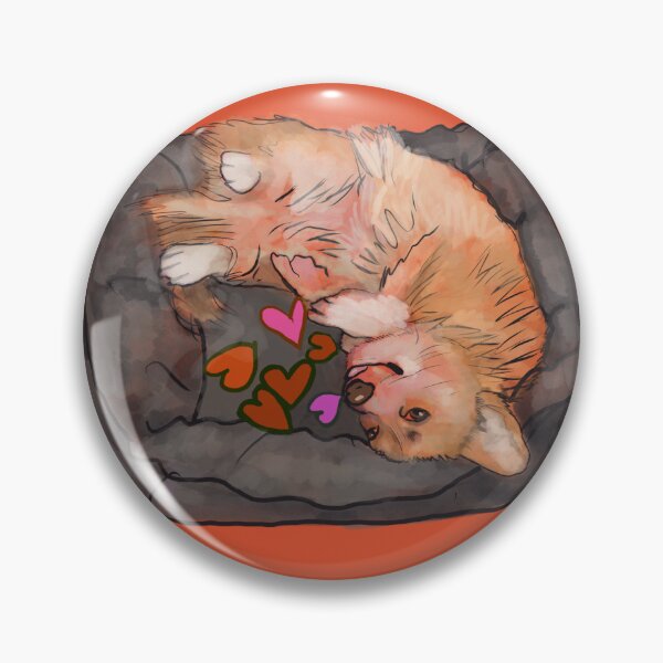 Item preview, CORGI LOVE  orange background designed and sold by MonicaArtist.