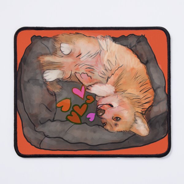 Item preview, CORGI LOVE  orange background designed and sold by MonicaArtist.