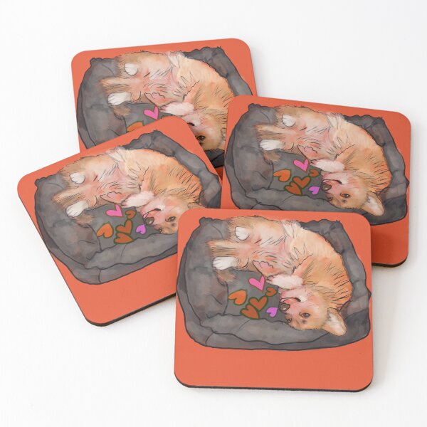 Item preview, CORGI LOVE  orange background designed and sold by MonicaArtist.
