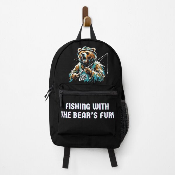 Item preview, Fishing with the bear’s fury. Gift for anglers, fishermen designed and sold by UN-FUR-GETTABLE.