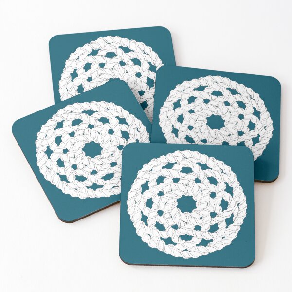 Item preview, Interlocking Helices Black/White designed and sold by suranyami.