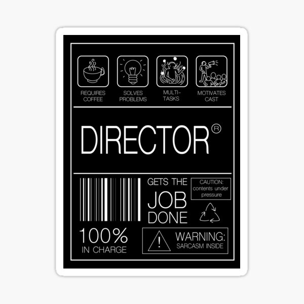 Vista previa del artículo con la obra «ETIQUETA DEL DIRECTOR», diseñado y vendido por gabulousness.