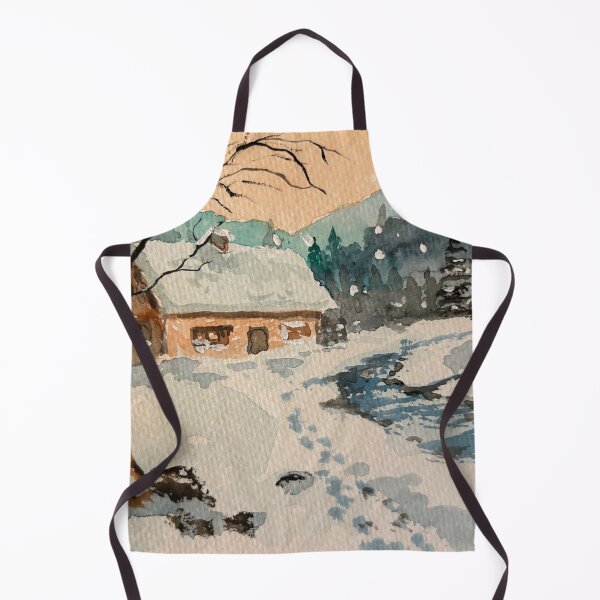 Item preview, Watercolor Winter Landscape designed and sold by TheArtCave.