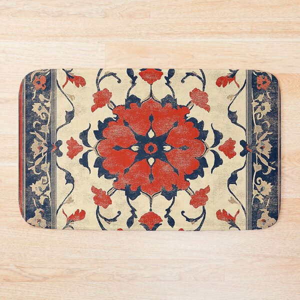 Item preview, Vintage Persian Medallion Rug Design - Traditional Floral Pattern designed and sold by YummyCreative.