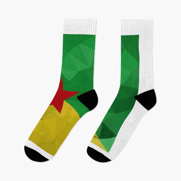 Item preview, Low Poly French Guiana Flag - Geometric National Symbol Design designed and sold by OrangePoly.