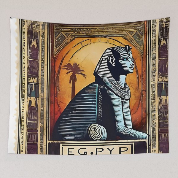Item preview, Guardians of Egypt: The Iconic Sphinx Stamp designed and sold by Vintagestamps.