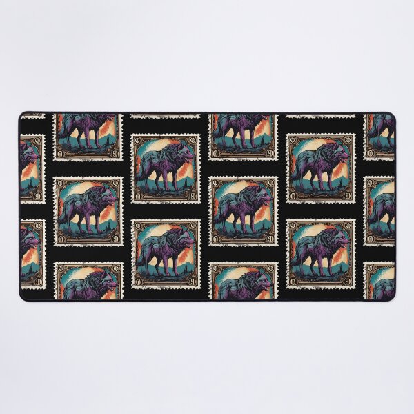 Item preview, The Lost Legends: Dire Wolf Vintage Stamp Edition designed and sold by Vintagestamps.