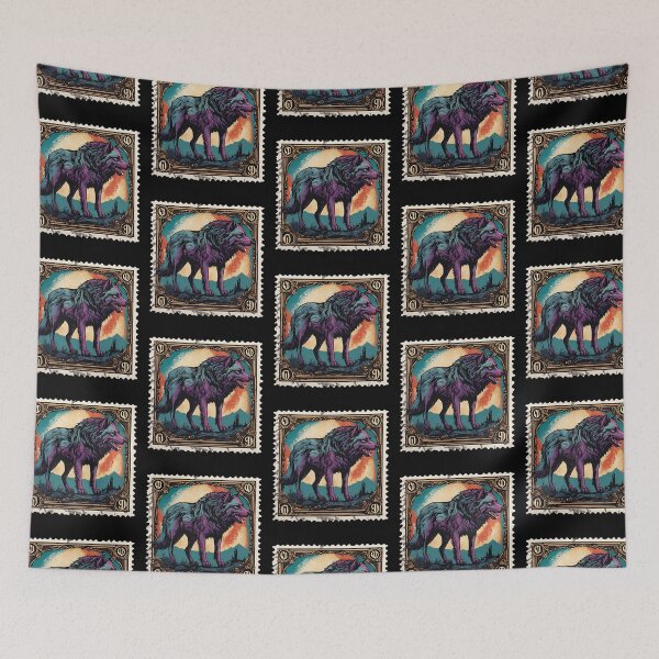 Item preview, The Lost Legends: Dire Wolf Vintage Stamp Edition designed and sold by Vintagestamps.