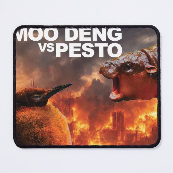 Item preview, MOO DENG VS PESTO - BATTLE OF TITANS designed and sold by spiderdudejung.