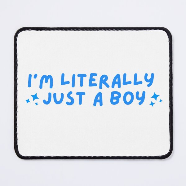 Item preview, I am just a boy funny meme blue designed and sold by Sketchbook Studio by Aqsaa.