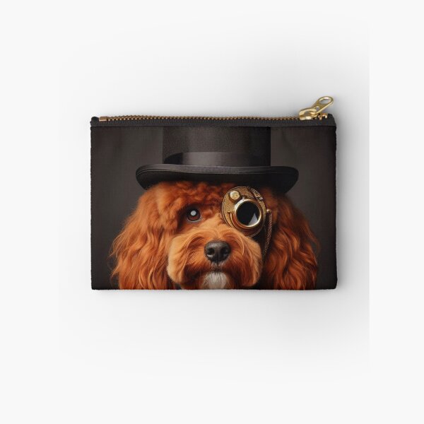 Item preview, Steampunk Cockapoo, Steampunk Cavapoo, Steampunk Dog. Rock Cockapoo. designed and sold by LittleRedDogArt.