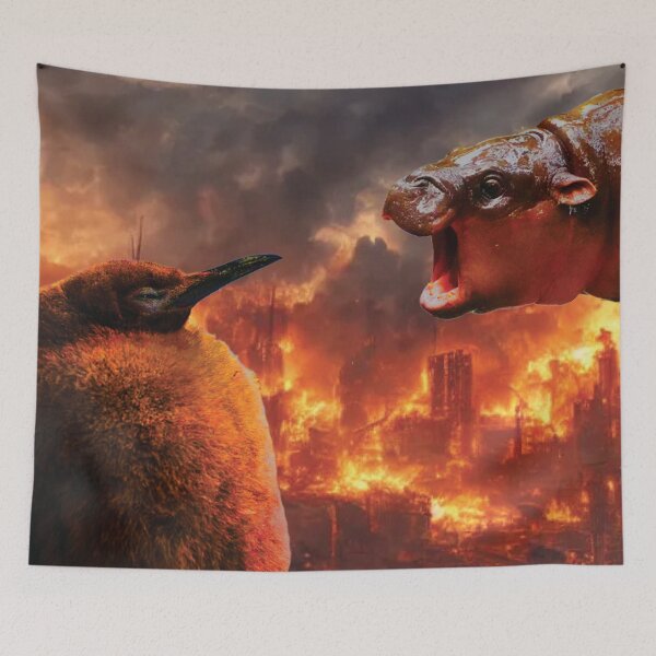 Item preview, MOO DENG VS PESTO - NO TEXT designed and sold by spiderdudejung.