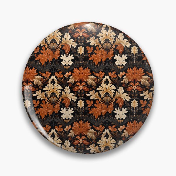 Item preview, DUSKY DAMASK Autumn Leaves designed and sold by Frenchifique.