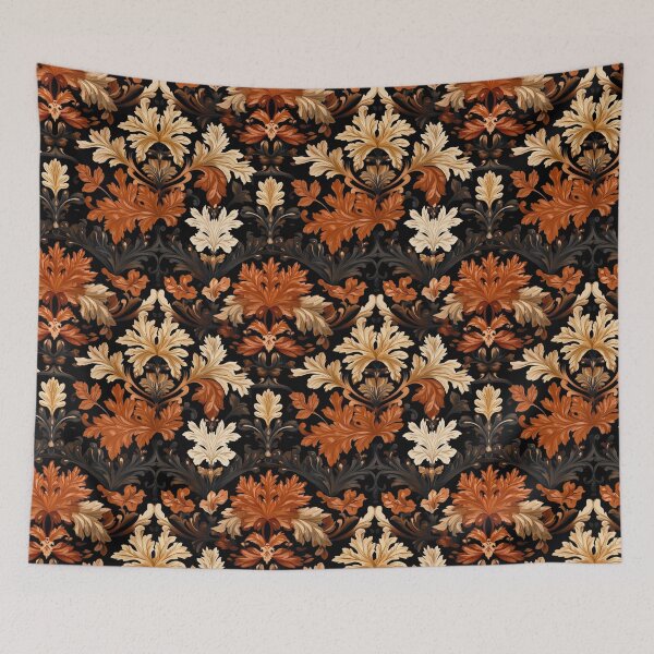 Item preview, DUSKY DAMASK Autumn Leaves designed and sold by Frenchifique.