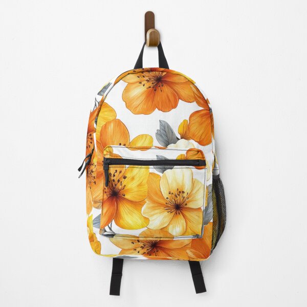 Item preview, Saffron flower and swimming flower painting, Orange designed and sold by mind-coloring.