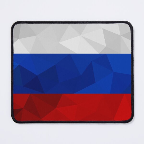 Item preview, Low Poly Russia Flag - Geometric Tricolor Design designed and sold by OrangePoly.