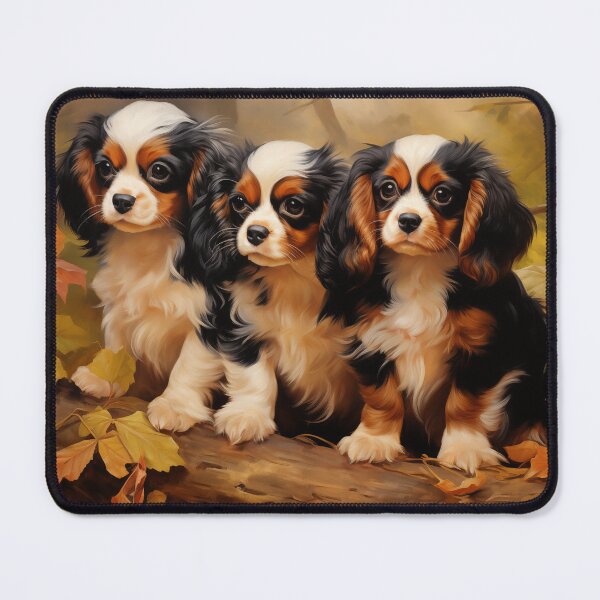 Item preview, Three Cavalier King Charles Spaniels designed and sold by PetsArt.