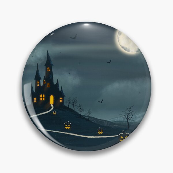 Item preview, Haunted House Landscape  designed and sold by Shimmersnap.