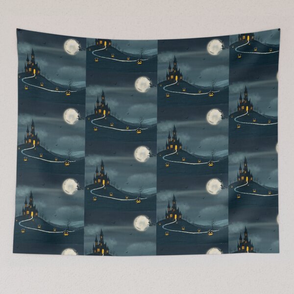 Item preview, Haunted House Landscape  designed and sold by Shimmersnap.