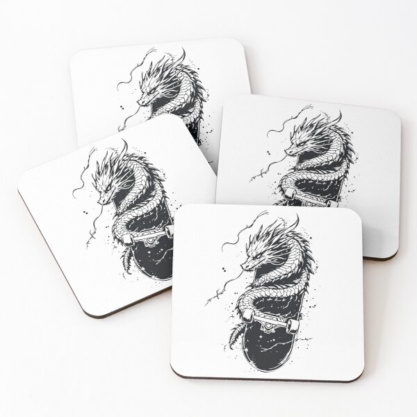 Item preview, Dragon Graffiti Skateboarding Minimalist designed and sold by SignumShop.