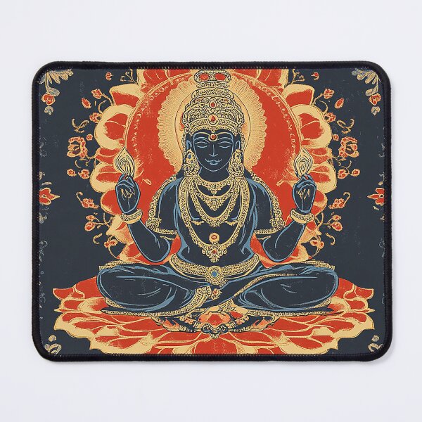 Item preview, Vintage Persian Yoga Meditation Design - Traditional Floral Pattern with Ganesha designed and sold by YummyCreative.