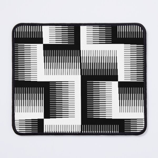 Aperçu de l'œuvre Motif dégradé en dents de scie noir et blanc créée et vendue par avperth.