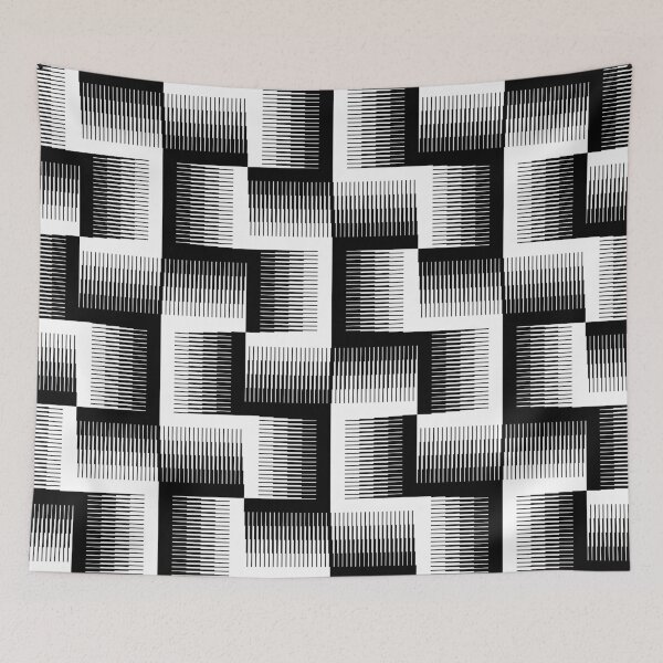 Item preview, Black & White Sawtooth Gradient Pattern designed and sold by avperth.