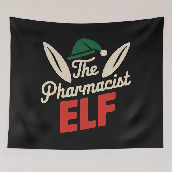 Item preview, The Pharmacist Elf Funny Pharmacy Christmas designed and sold by Anniko Art Studio.