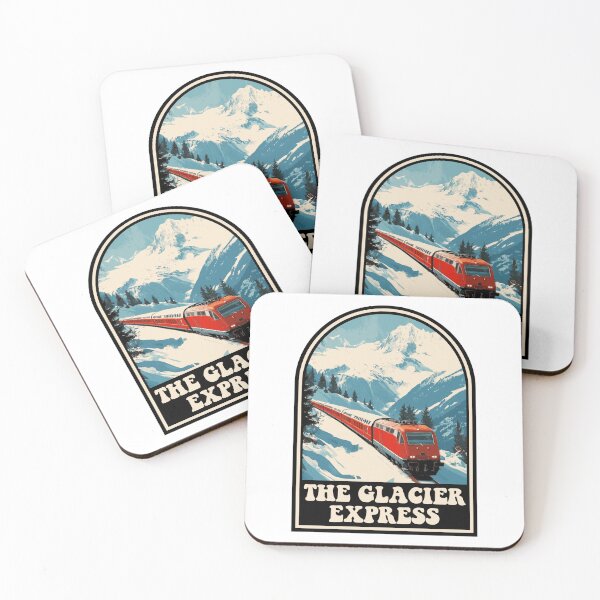 Item preview, The Glacier Express Switzerland Train Mountain Winter designed and sold by JackCurtis1991.