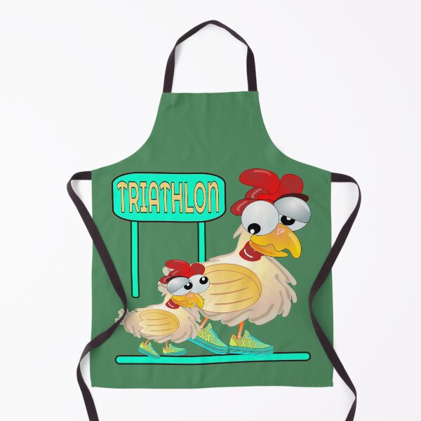 Item preview, TRIATHLON Running Chickens designed and sold by minimalartstory.