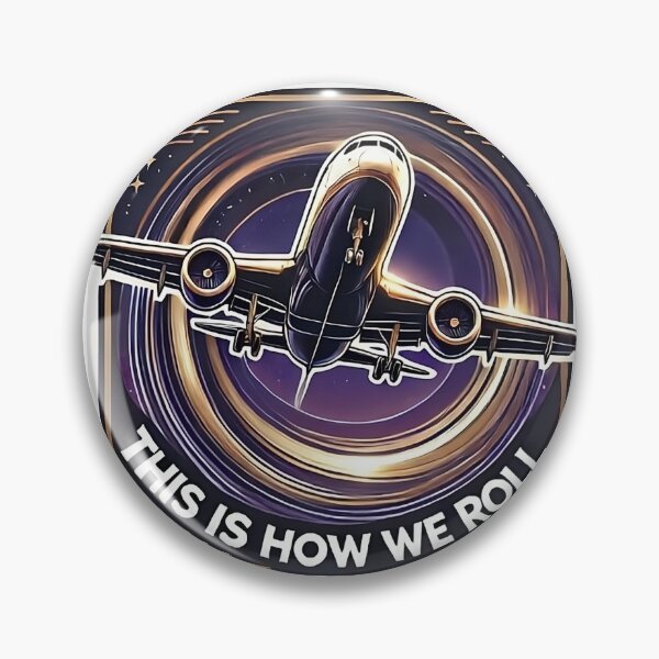 Item preview, This is how we roll Royal Purple aviation sticker for aviation lovers designed and sold by ThreeCrowns.