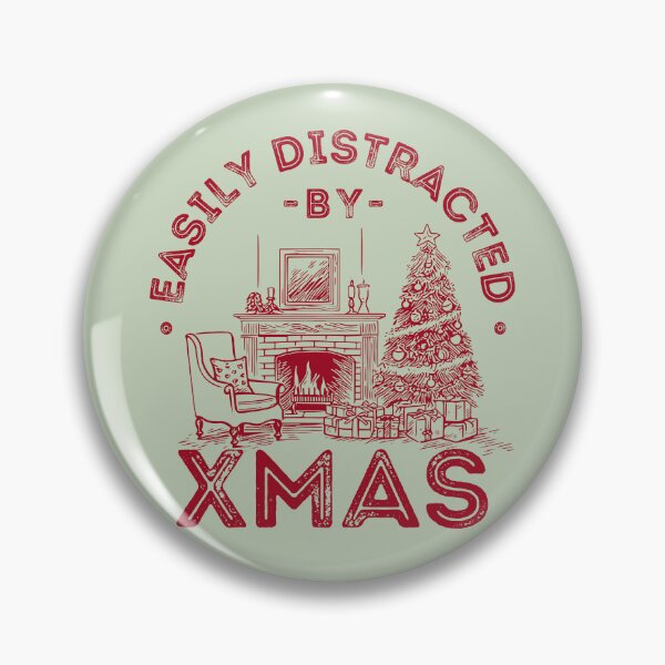 Item preview, Easily Distracted by Xmas, Vintage Christmas designed and sold by lagunaklein.