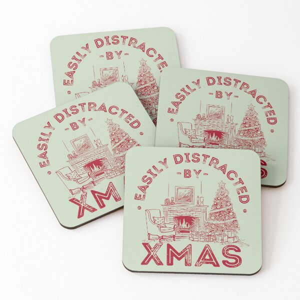 Item preview, Easily Distracted by Xmas, Vintage Christmas designed and sold by lagunaklein.