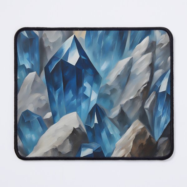 Item preview, Blue Crystals in Natural Rock Cave designed and sold by CalmnessbyChoice.